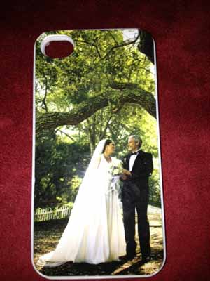 Wedding I phone made with sublimation printing